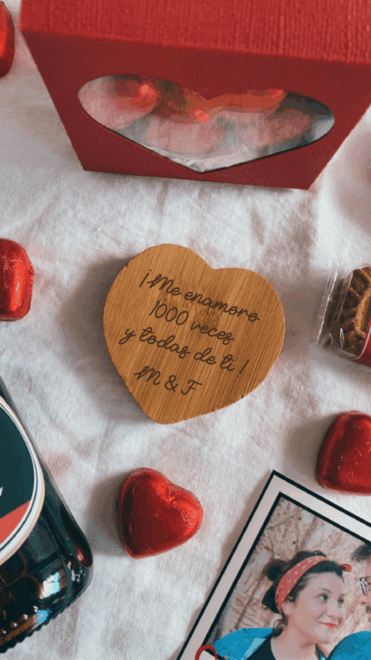 Abridor de madera Corazón