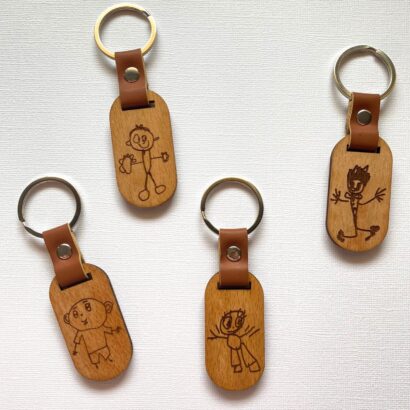 Llavero personalizado Papá con dibujo