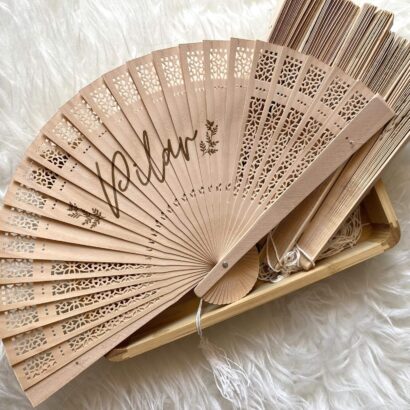 Abanico madera personalizado