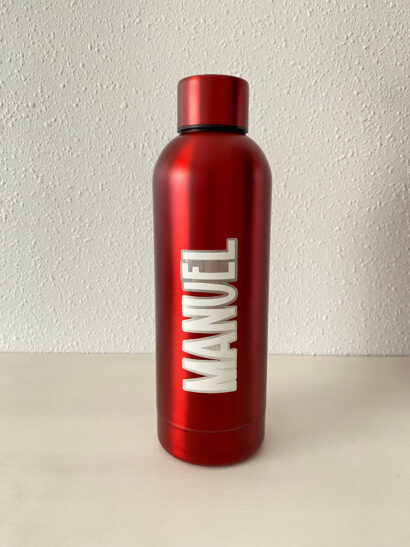 BOTELLA TÉRMICA DE ACERO 550ML METALIZADA