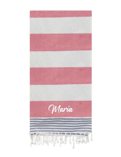 Toalla Pareo playa con rizo personalizada