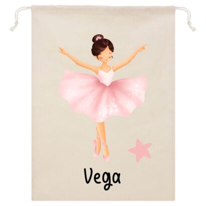 bolsa algodón personalizada estilo ballet para ropa de cambio