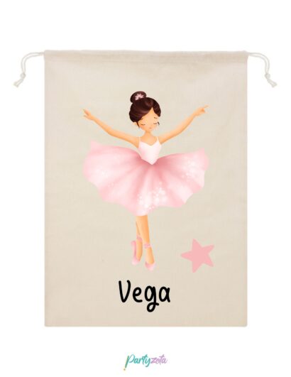 bolsa algodón personalizada estilo ballet para ropa de cambio