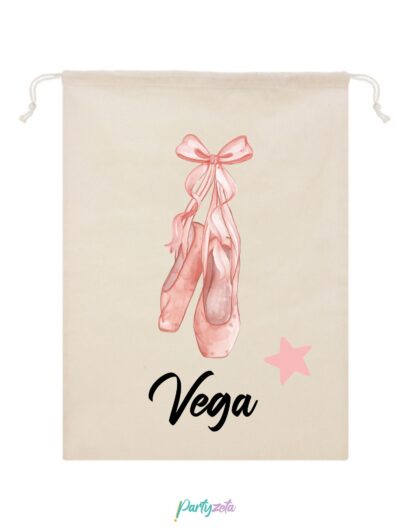 bolsa algodón personalizada estilo ballet para ropa de cambio