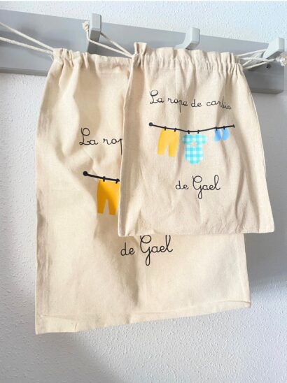 bolsa de ropa de cambio personalizada infantil para el cole