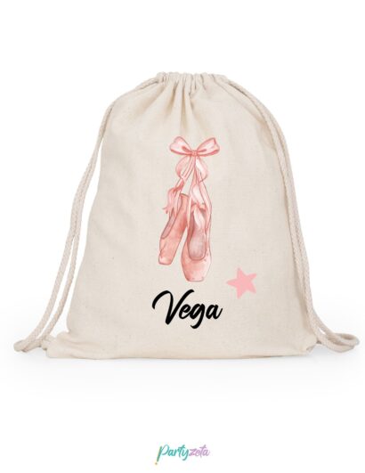 bolsa algodón personalizada estilo ballet para ropa de cambio
