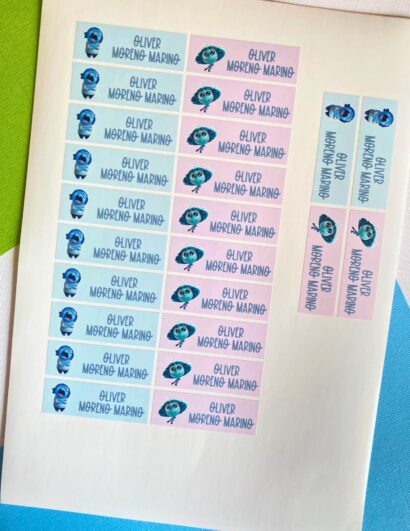 pack stickers escolares personalizados vuelta al cole
