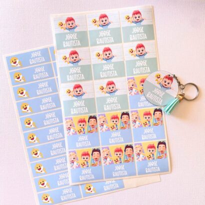 pack stickers escolares personalizados vuelta al cole