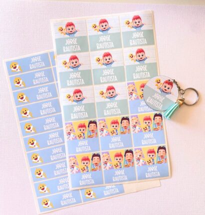 pack stickers escolares personalizados vuelta al cole