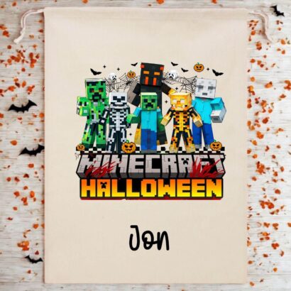 BOLSA PARA CHUCHES MINECRAFT HALLOWEEN