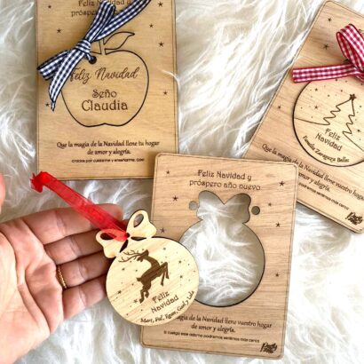 Postal Adorno de Madera Personalizado