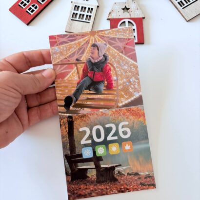 Calendario con imán 2026 personalizado con foto