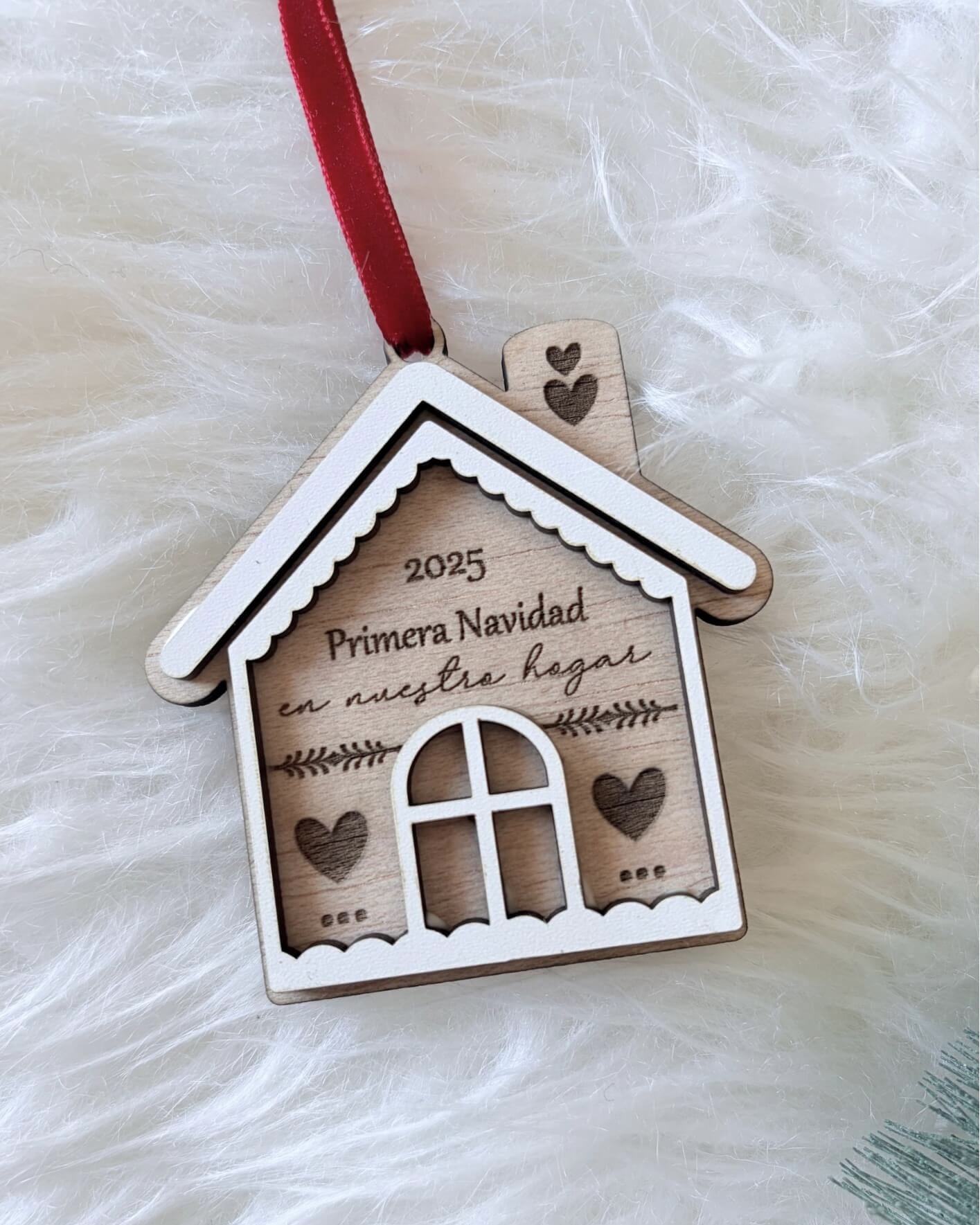 Adorno Casa de Jengibre Madera - Imagen 4