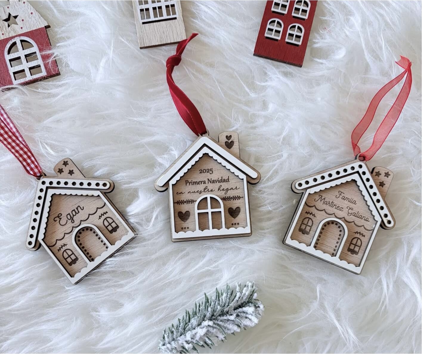 Adorno Casa de Jengibre Madera