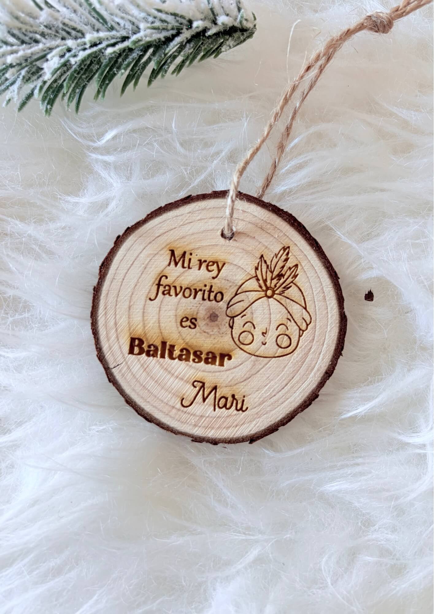 Adorno Rodaja Árbol Reyes Magos - Imagen 3