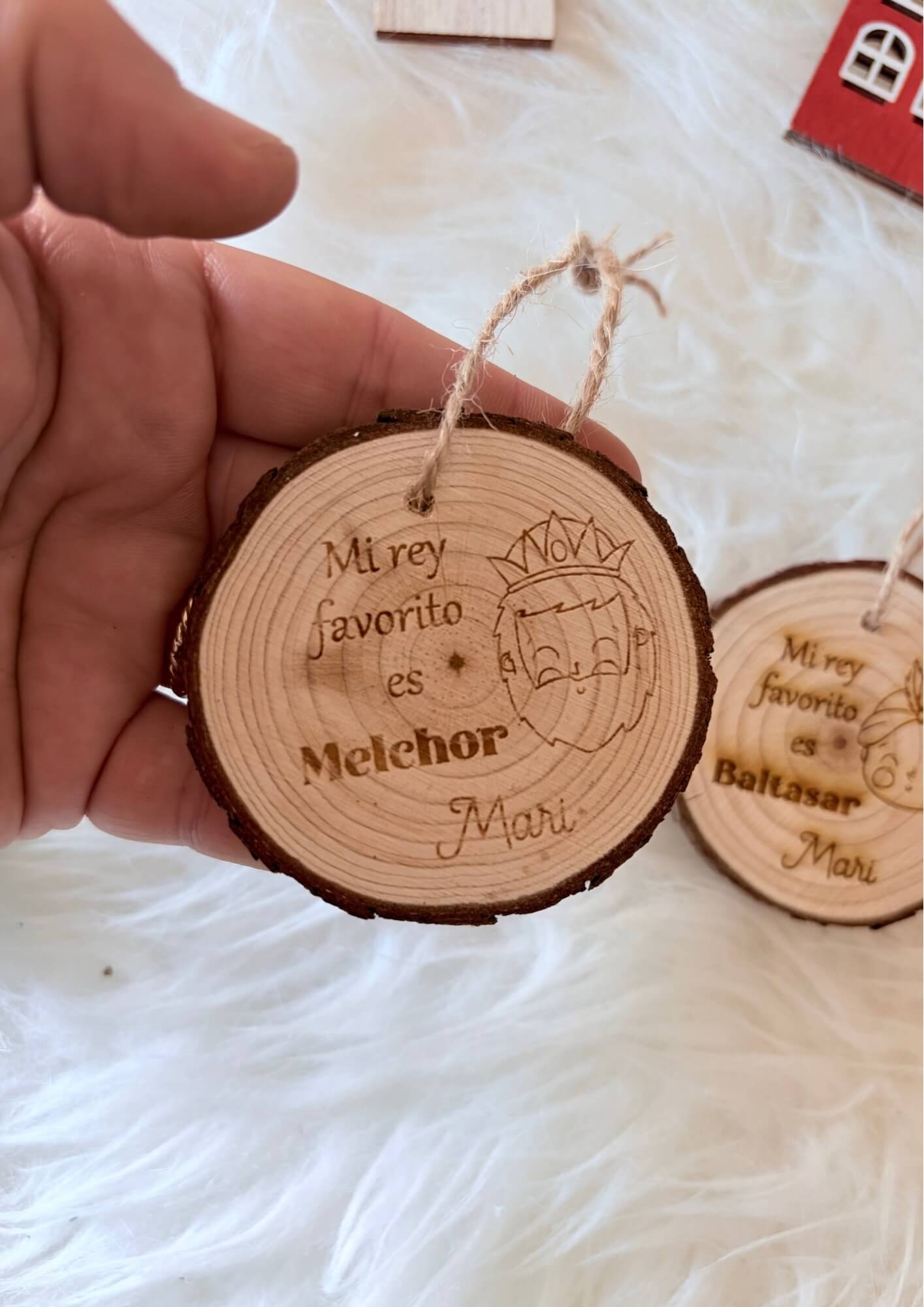 Adorno Rodaja Árbol Reyes Magos - Imagen 2