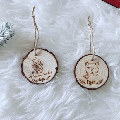 Adorno Navidad Rodaja Árbol