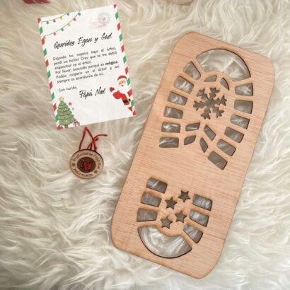 Huella y Botón Perdido de Papá Noel