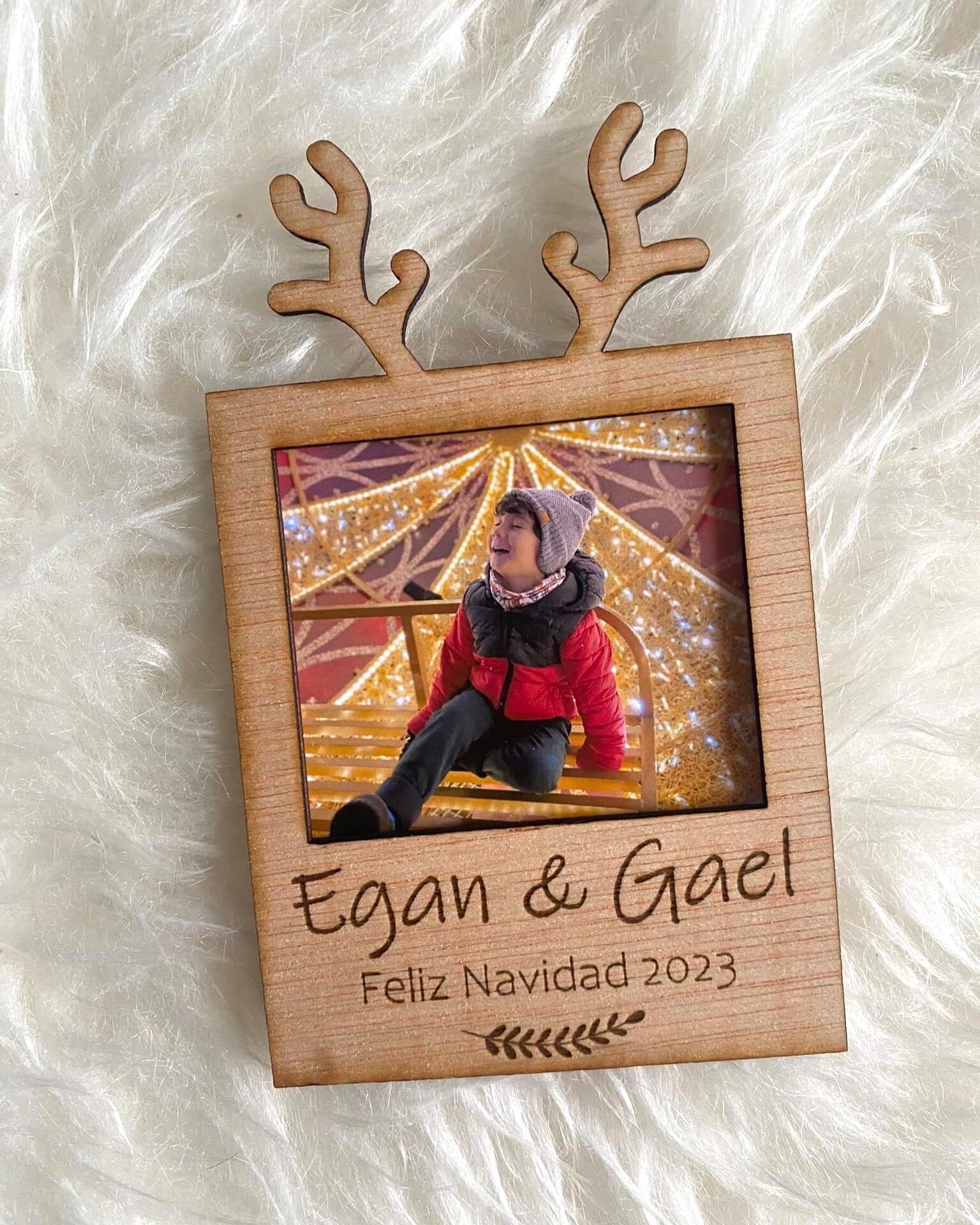 Marco de Madera personalizado Navidad