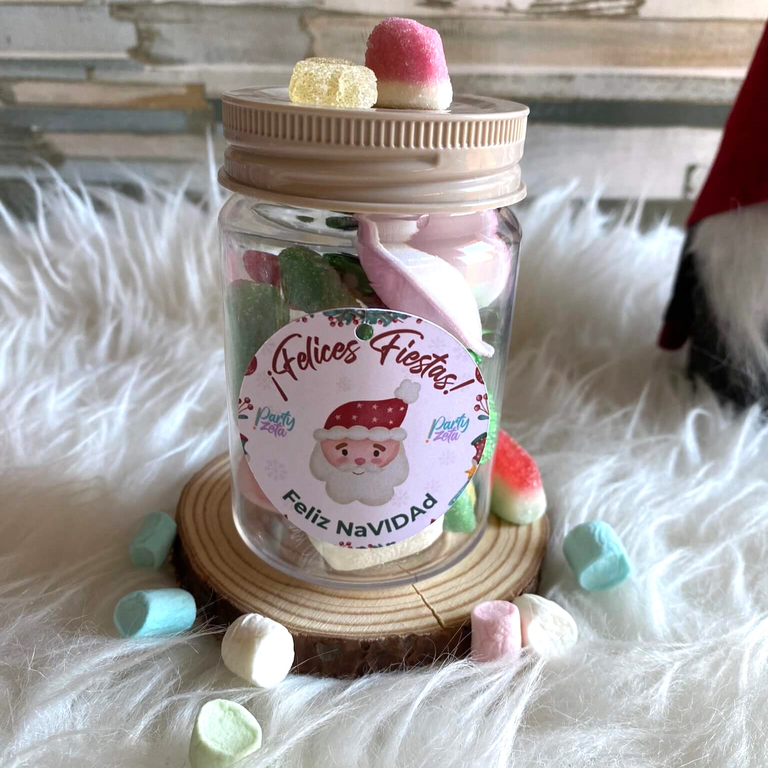 Bote de chuches Navideño