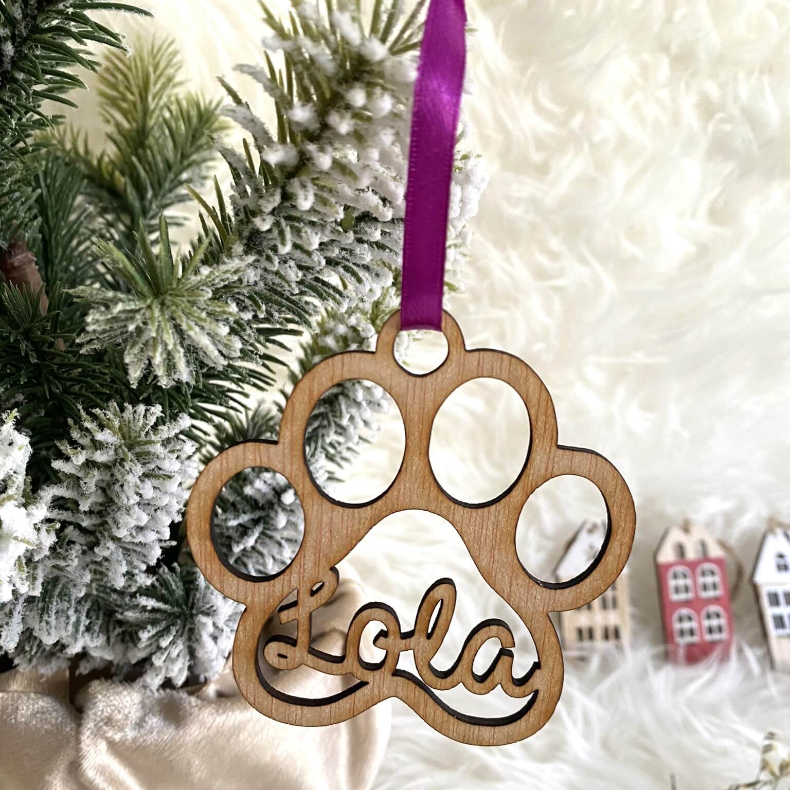 Adorno Perro Madera Personalizado - Imagen 2