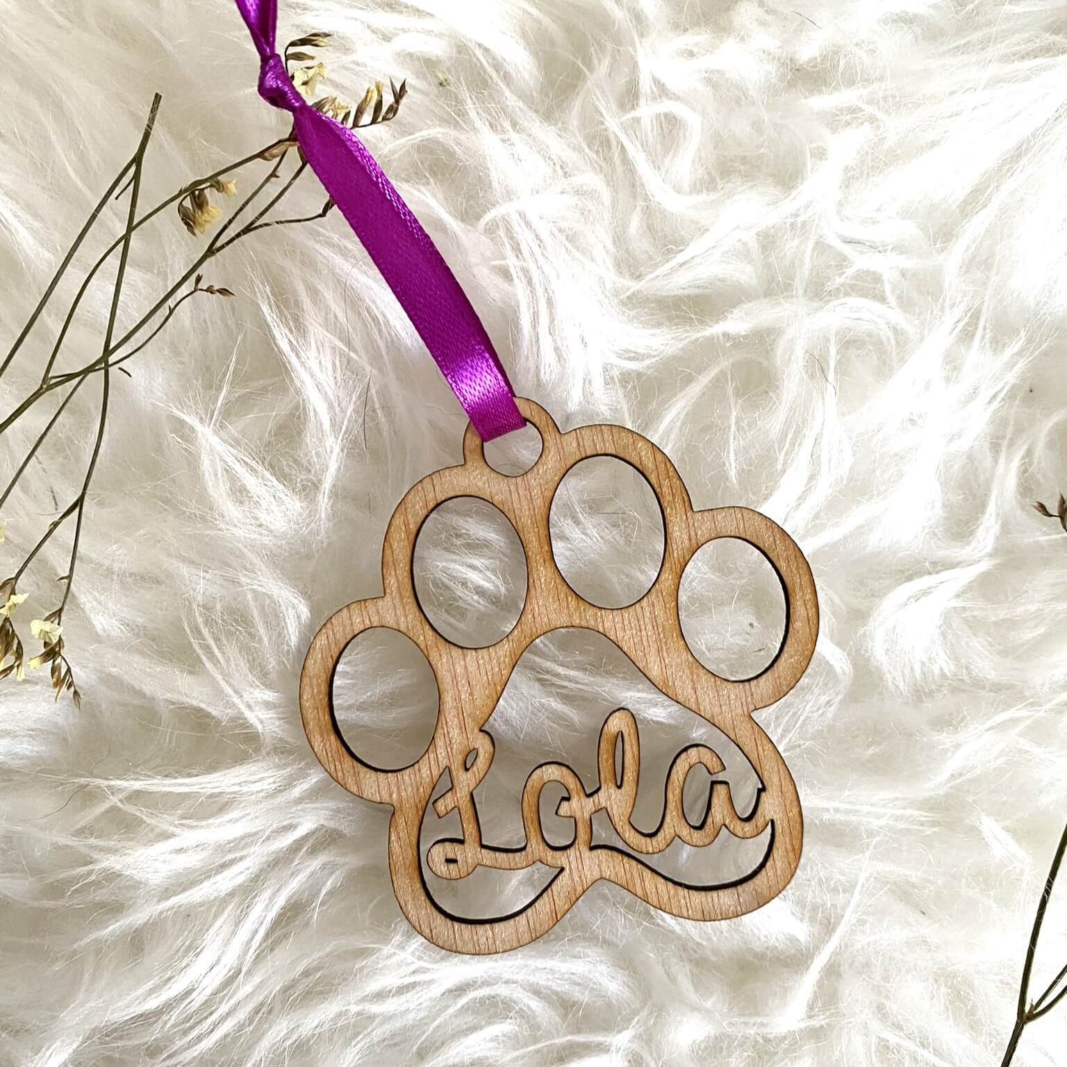 Adorno Perro Madera Personalizado