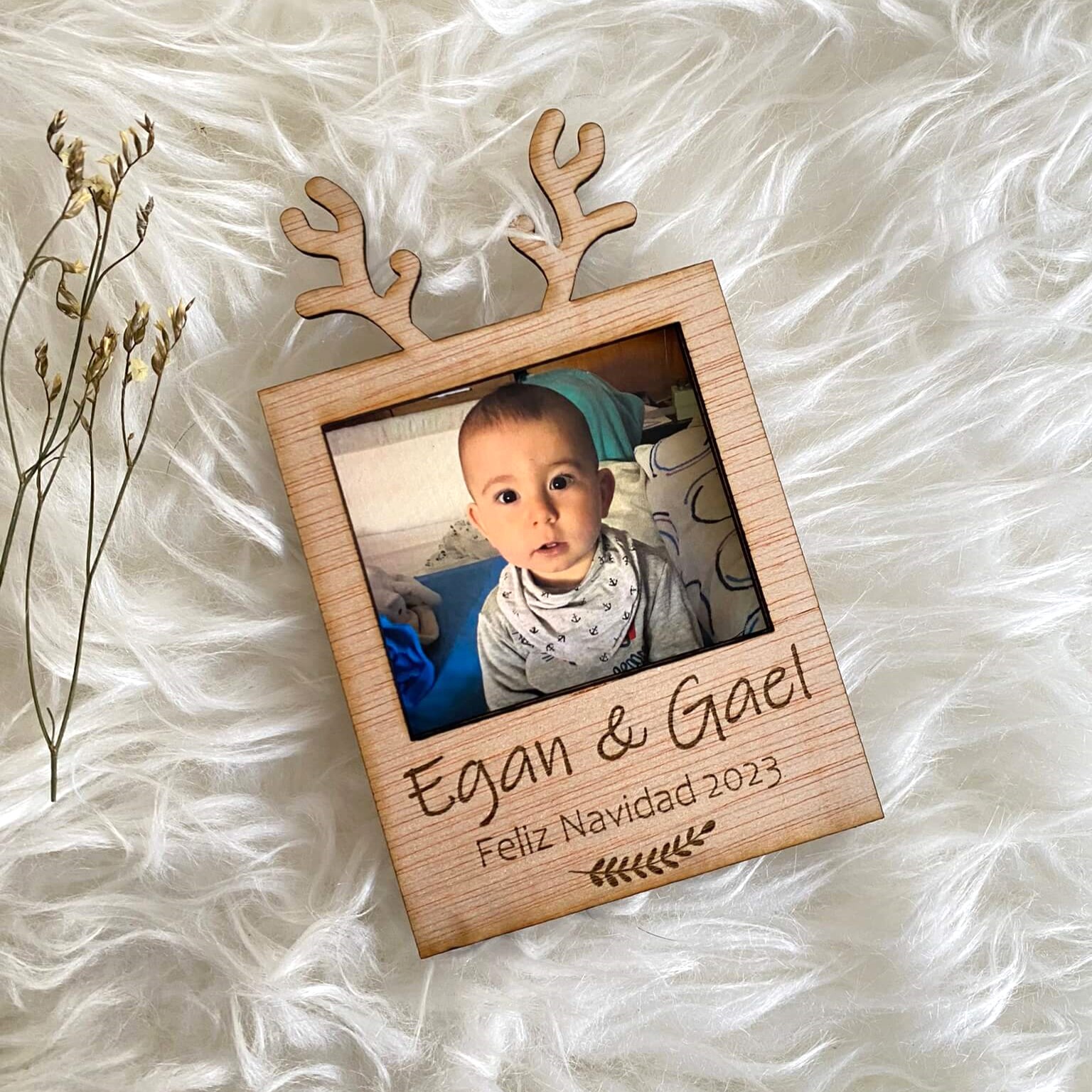Marco de Madera personalizado Navidad - Imagen 2
