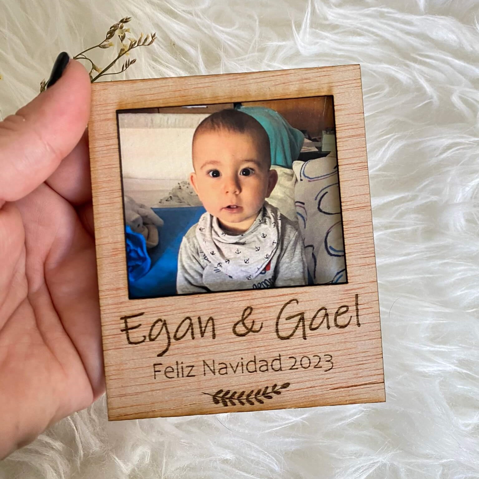 Marco de Madera personalizado Navidad - Imagen 3