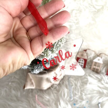 2x1 Adorno Navidad Personalizado - Estrella