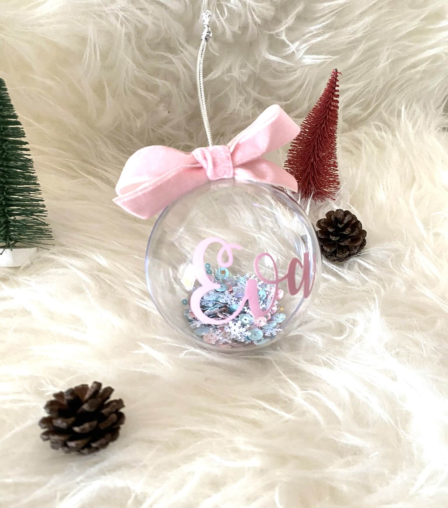 2x1 Adorno Bola Personalizado relleno frozen - Imagen 2