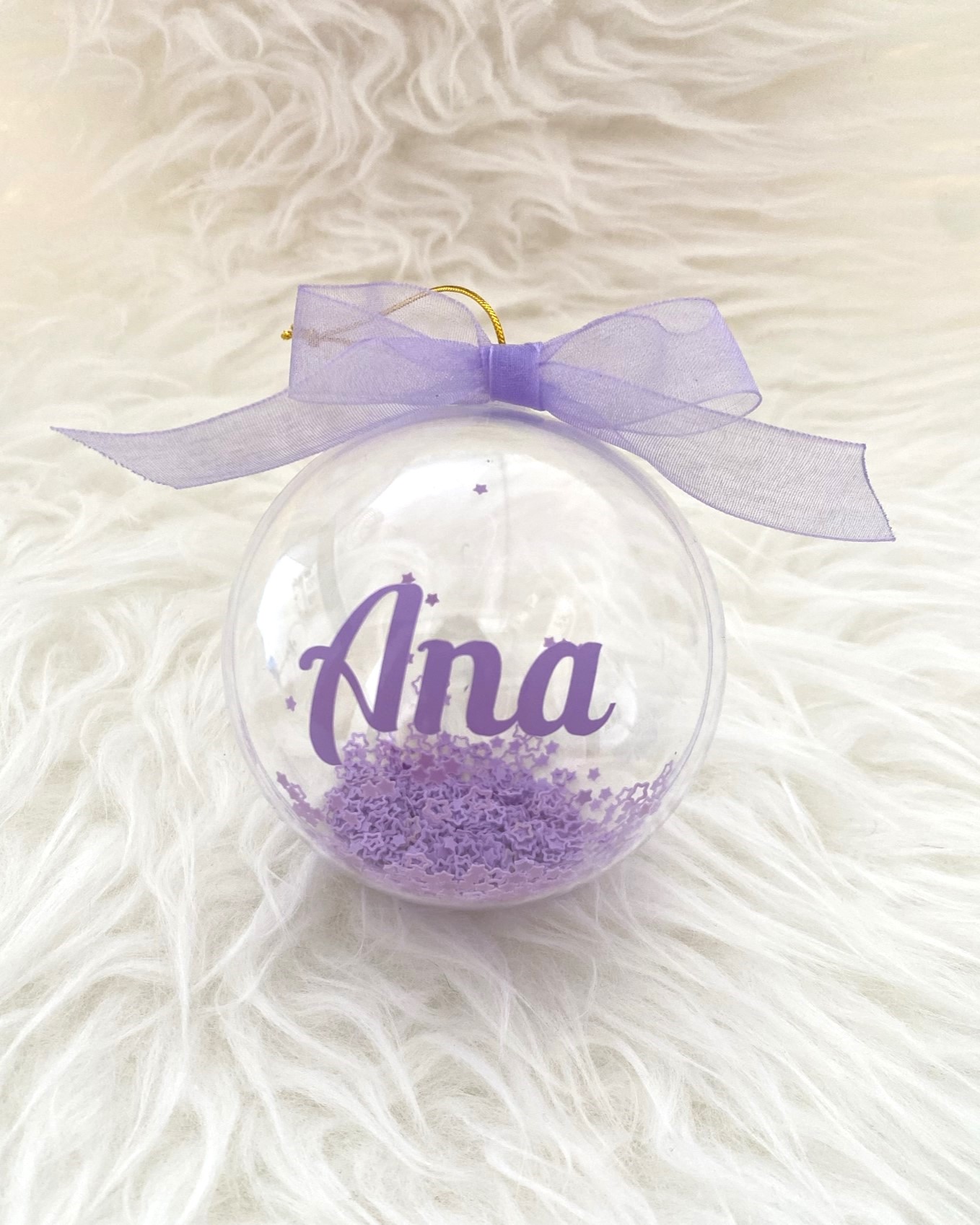 2x1 Adorno Bola Personalizado relleno confetti pastel - Imagen 5