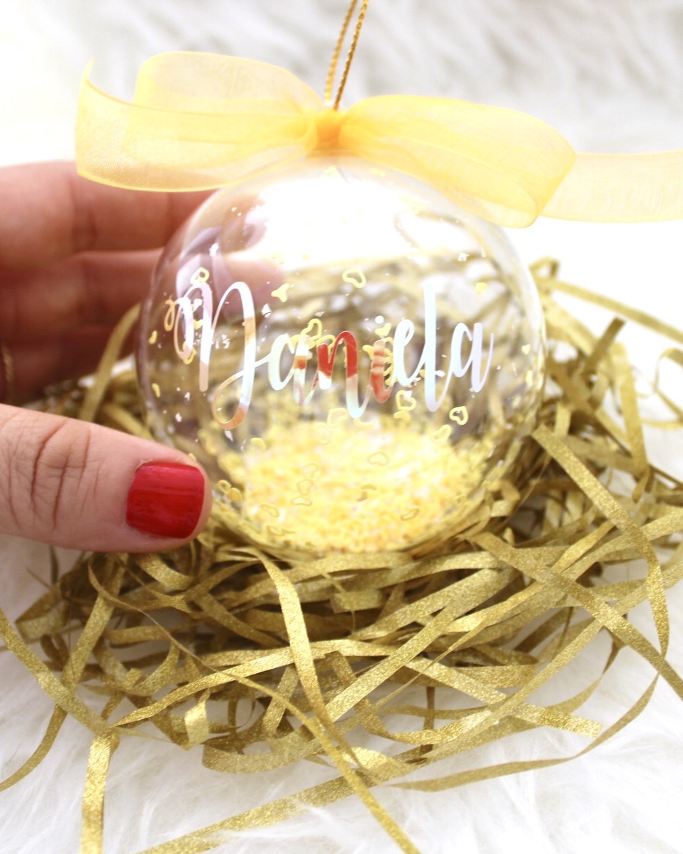 2x1 Adorno Bola Personalizado relleno confetti pastel - Imagen 6