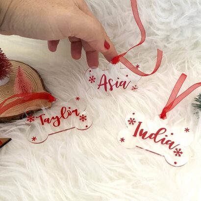 2x1 Adorno Navidad Personalizado - Hueso