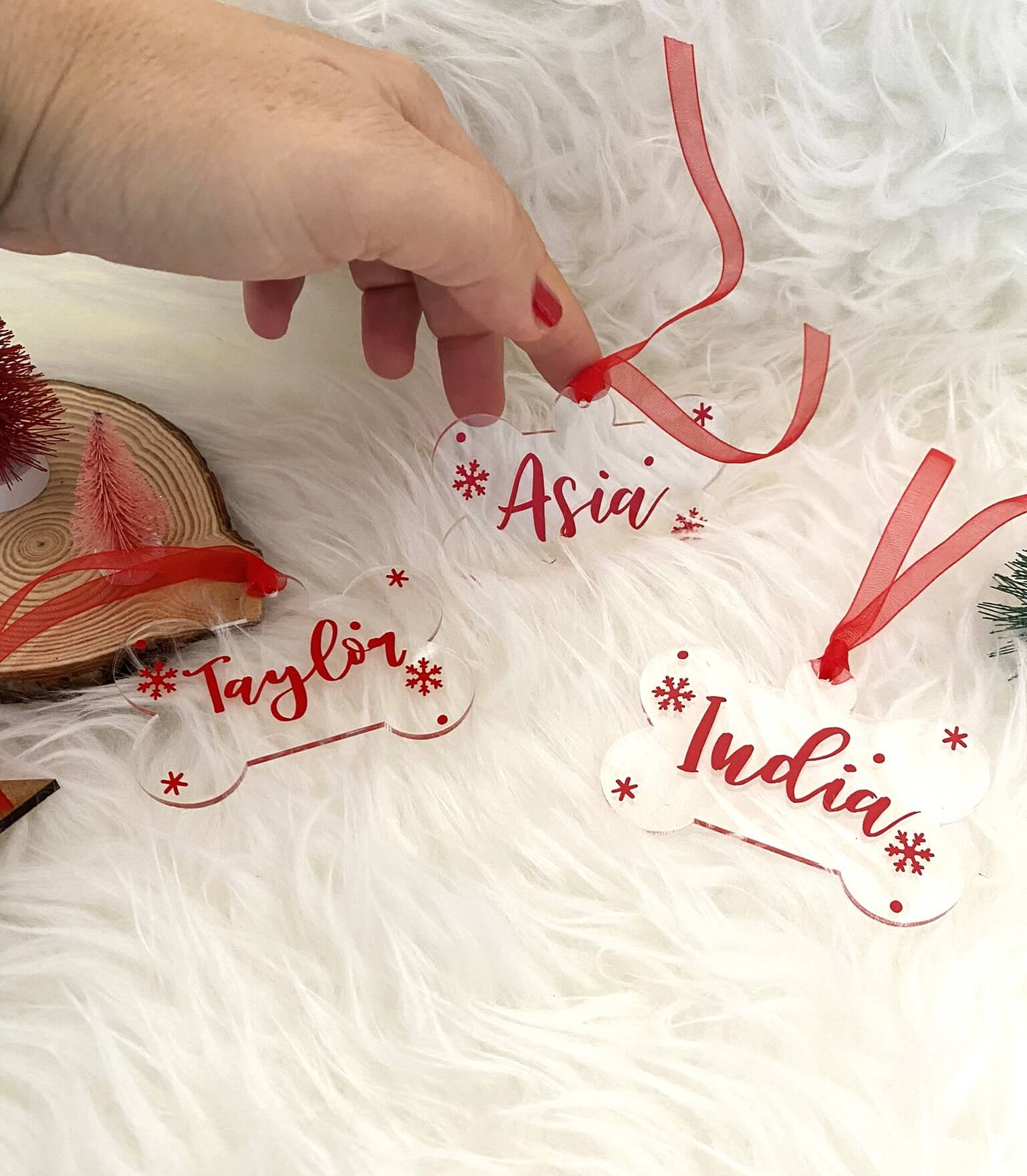 2x1 Adorno Navidad Personalizado - Hueso
