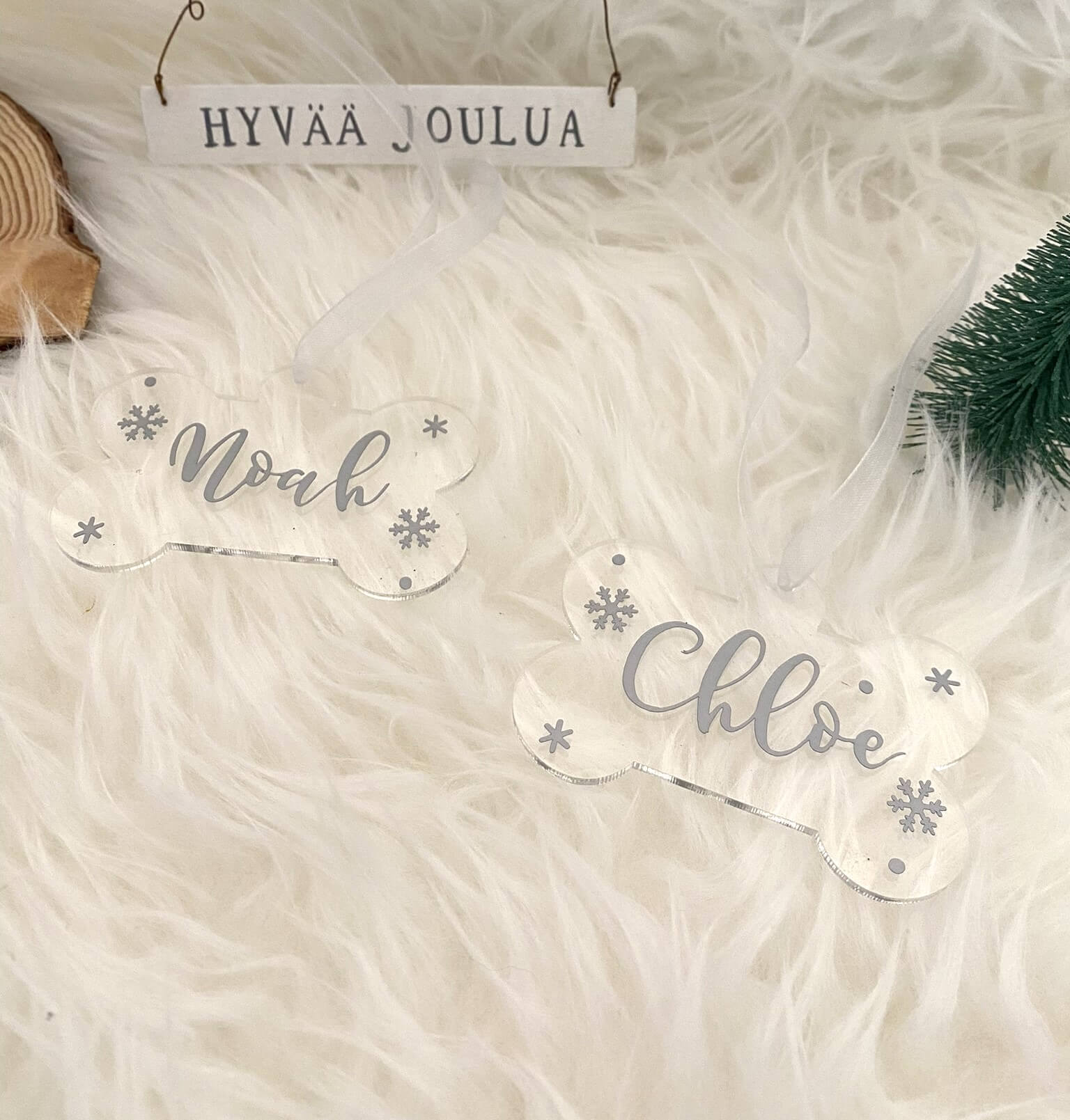 2x1 Adorno Navidad Personalizado - Hueso - Imagen 2