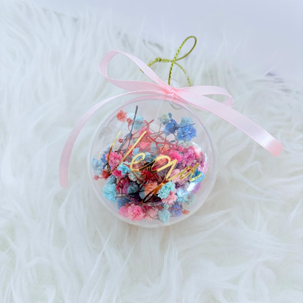 Adorno Bola Personalizado con Paniculata - Imagen 3