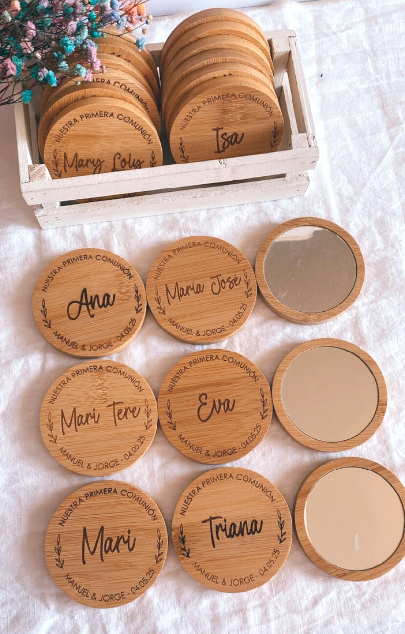 Espejo de madera marcasitio - Imagen 2