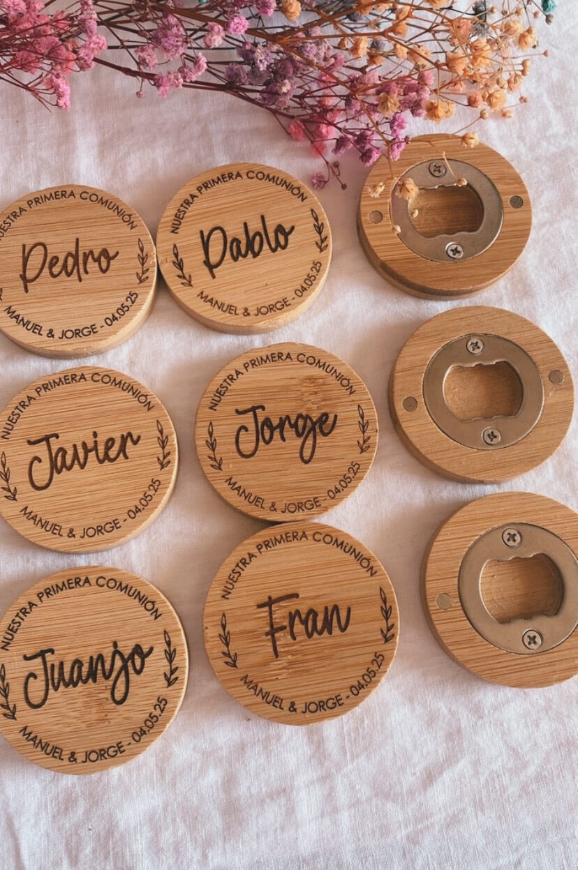 Abridor de madera marcasitio