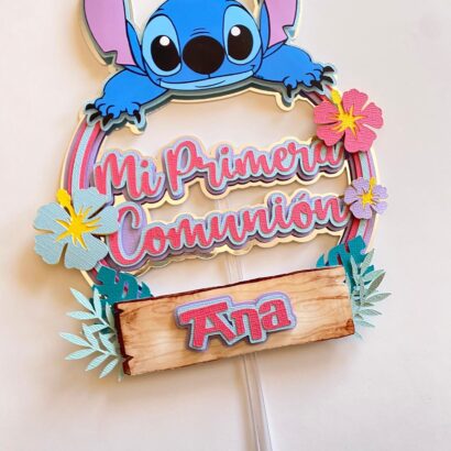 Cake Topper Comunión Stitch