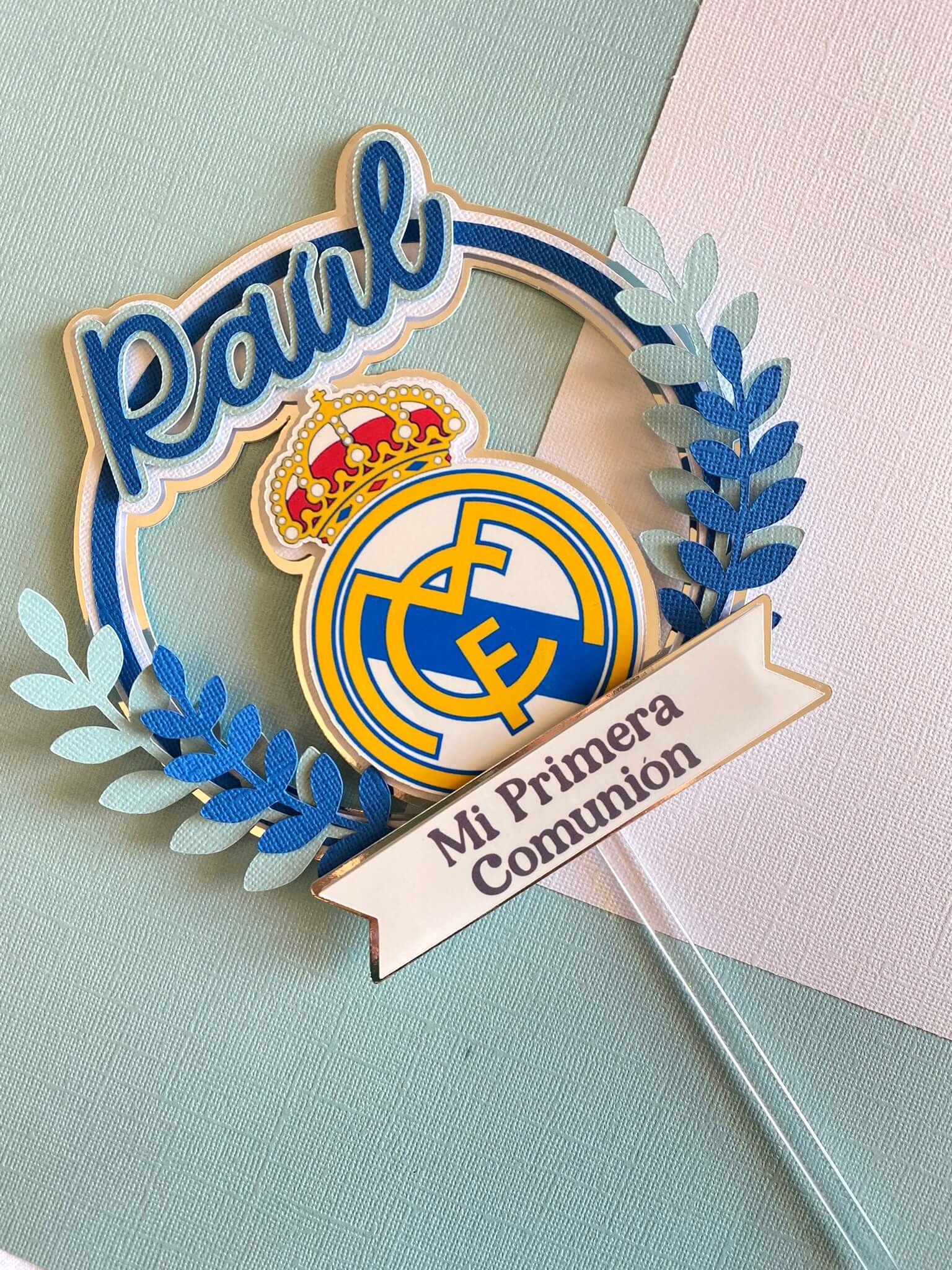 Cake Topper Comunión Futbol