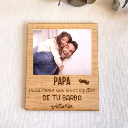Marco de Madera Día del Padre Personalizado
